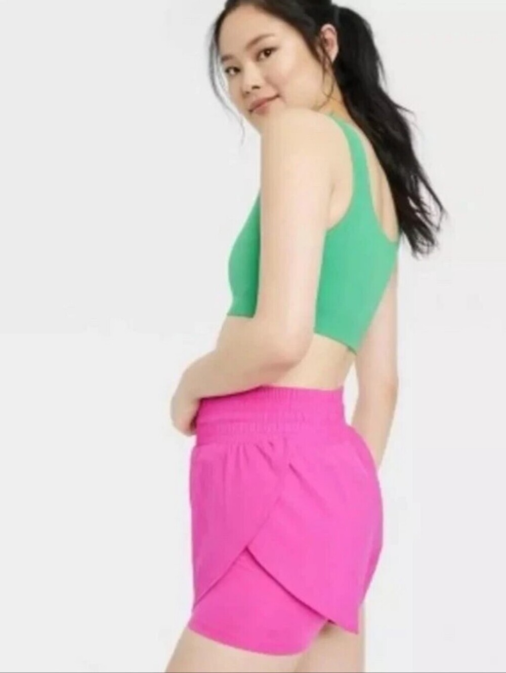 All In Motion Translucent Double Layer Tulip Shorts - Picture 3 of 7